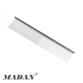 마단 콤 M-H190 Comb 일자빗 코움, 1개, Silve