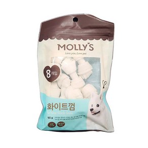 몰리스 화이트껌 8p, 1개, 90g