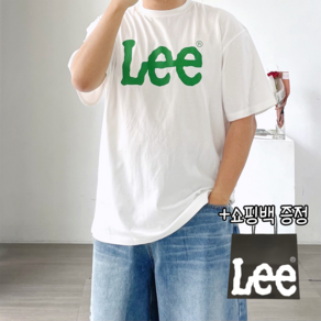 [당일출고/정품] LEE 리 빅 트위치 로고 티셔츠 (그린) + 쇼핑백