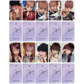 아이즈원 최예나 자체 제작 직캠 포카 포토 카드 굿즈, 기본 광택 표면, 최예나 싸인카드 7