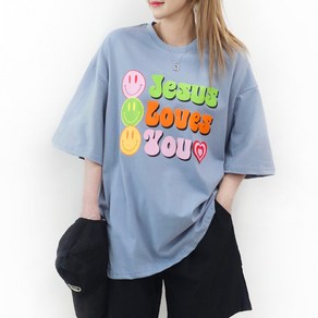 [2XL 3COLOR] 러브즈 오버사이즈 반팔 55~88까지 루즈핏 빅사이즈 박스티 남여공용 홈웨어