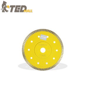 [TED MALL] 효성 4인치 그라인더 타일날 노랑 다이아몬드 터보날, 1개
