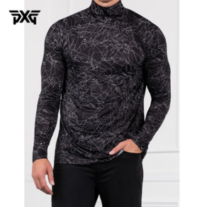 PXG 골프 하이넥 티셔츠 남성용 WNTG2 LONG SLEEVE TOP