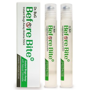 닥터버그 비포 바이트 아로마 롤온 스틱, 12ml, 2개