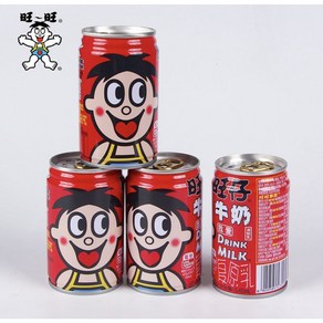 월월중국식품 왕자이 우유캔음료 어린이 음료 1박스, 245ml, 12개