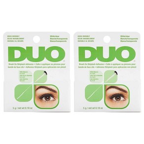 듀오 속눈썹 풀 접착제 화이트 클리어 DUO Bush-On Stip Lash Adhesive White/Clea, 2개