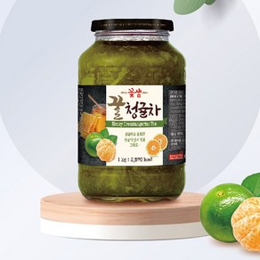 제주도 청귤로 만든 수제 청귤차 1kg 업소용 청귤청 에이드, 꿀청귤차 1kg, 1개입, 1개