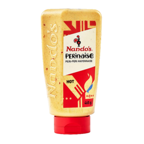 [대용량] 난도스 페리나이즈 핫 페리페리 마요네스 소스 Nando's Peinaise Hot Pei-Pei Mayonnaise Sauce, 1개, 465g