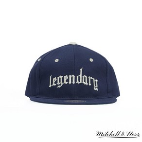 미첼앤네스 레전더리 스트랩백 네이비 6LULEY 18043-MNNAVY-OS EY18043_LEGENDARY STRAPBACK LEATHER