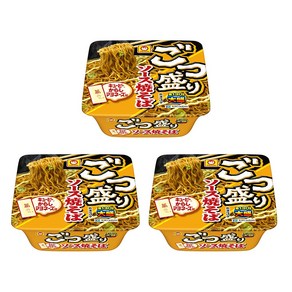 마루짱 고츠모리 오오모리 소스 야끼소바 컵라면 x3개 묶음, 130g, 3개