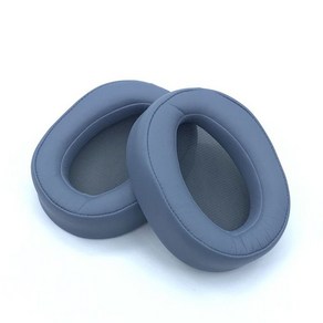 이어패드 교체용이어팁 1 쌍의 Eapads 소니 MDR-100ABN WH-H900N 게임 스폰지 헤드폰 교체 귀 패드 쿠션 컵 커버 헤드셋 귀마개, [04] dak blue