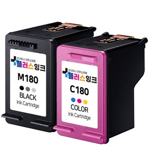 삼성 INK-M180 INK-C180 검정+컬러 세트 3배용량 SL-J1660 SL-J1663 SL-J1665 SL-J1770FW 호환잉크, 1개, 1. 대용량 재생잉크 세트