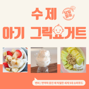 [당일발송/수제간식] 요거몰 아기 유산균 수제 그릭요거트 140g 무설탕그릭요거트 무가당 간편한 아기간식 아기요거트 아기요구르트 아기 변비 유아유산균 음료 추천 베이비, 1개