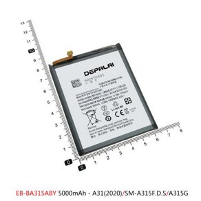 EB-BA202ABU Battey Fo Samsung Galaxy A20E A10E A21s A31 2020 A315F Batteies EB-BA217ABY EB-BA315A, 1개, 1개입