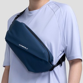얼티밋기어 스포츠 슬링백 크로스백 여행 자전거 등산 허리 힙색 방수 가방, 네이비(navy), 1개