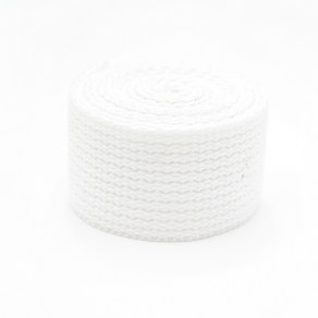 (한롤) 웨이빙끈 30mm - 흰색(100마) 웨빙끈 가방끈, 1개