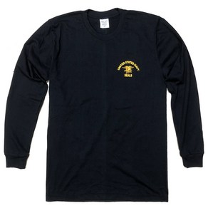 US 네이비씰 코튼 라운드 긴팔티 블랙색상 M~XL 씰티 씰 티셔츠 네이비실 NAVY SEAL BY