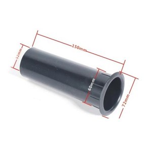 스피커 플라스틱 베이스 반사관 파일럿 홀 입 통풍구 서브우퍼 포트 ABS 54DB, 없음, 6) 60X150mm