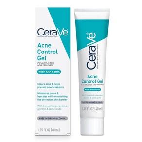 세라비 글리콜산 젖산 CeaVe 살리실산 여드름 컨트롤 관리 젤 페이스 투 컨트롤 40ml 1.35oz, 1개, 1.315ml