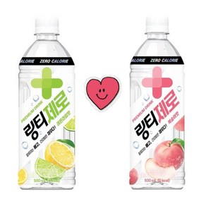 링티 제로 복숭아 레몬 500ml 각12개 총24개 복숭아음료 제로칼로리 노슈가