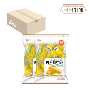 [씩씩가게] 청우 커스터드바 340g x 8ea 한박스, 8세트