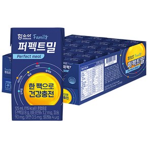 함소아 제약 퍼펙트밀 패밀리 고단백 간편영양식, 125ml, 24개