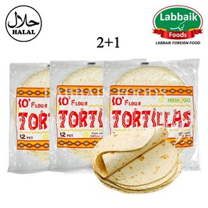 Fresh2Go Tortilla Bread (Roti) 10 Inch (12pcs) (2+1) 2304g 또띠아 10인치