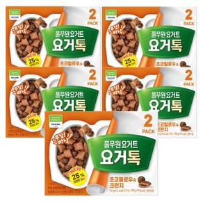 풀무원 요거트 요거톡 초코필로우 & 크런치 125g, 10개, 10개, 1개입