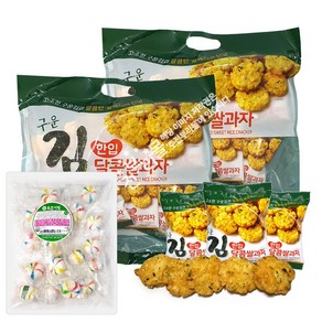 구운김 한입 달콤쌀과자 250g(10봉입) x 2봉+청옥춘사탕 200g 세트, 1개, 500g