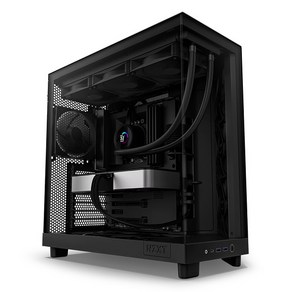 NZXT H6 Flow 미들타워 케이스 Matte Black, 선택하세요, 1개