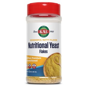 KAL Nutritional Yeast Flakes Fortified with B12 KAL 영양 효모 플레이크 B12 엽산 및 기타 비타민 B 강화 무가당 고소한 맛