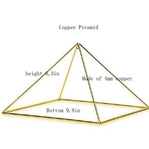 몸에 다시 활력을 주는 구리 피라미드 음식 홈 명상 액세서리 보석 충전용 풍수, [01] 24