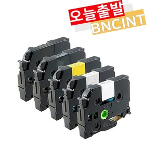 브라더 PT-P300BT PT-D600 PT-P700 PT-P900W PT-D200 라벨지 라벨테이프 라벨프린터기 호환, 검정바탕/금색글자 (TZe-364), 36mm