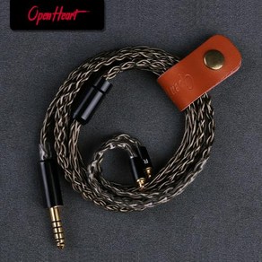 N5005케이블 호환 OPENHEART 은도금 밸런스드 젠하이저 IE300 IE900 AKG N30 MMCX m 8 코어 케이블, Gey 4.4mm BAL, 10) Gey 4.4mm BAL - 1.6m