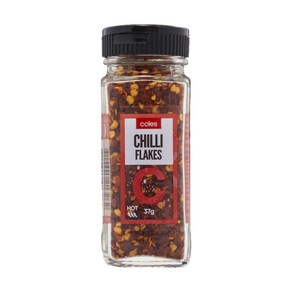 호주 콜스 핫 칠리 플레이크 37g Coles Chilli Flakes Hot, 1개, 37ml