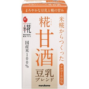 열사병 방지 영양 보급에도 마루코메 플러스 糀 糀쌀로 만든 糀감주 LL 두유 블렌드 국산쌀 100% 사용 125ml×18개, 125ml, 1개, 0.125l, 18개