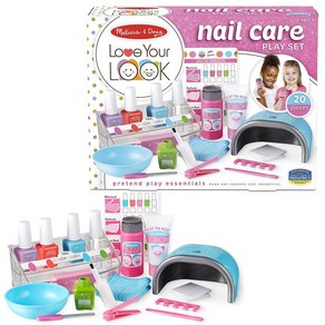 멜리사앤더그 메이크업 네일 케어 화장놀이 장난감 역할놀이 세트 Melissa Doug Love You Look Petend Nail Cae Play Set, 1개, 혼합색상