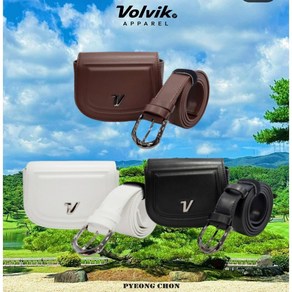 VOLVIK 24FW 여성 골프 베이직 벨트백 VLABO804, 블랙, 1개