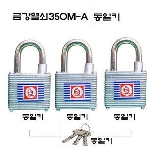 금강350A 마스터 동일 개별 열쇠 자물쇠 사물함 락카 학교 시건장치 잠금장치, 350동일키, 1개