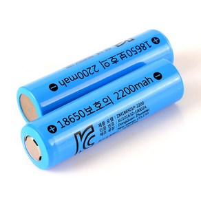 18650 배터리 3.7V 2200mAH 보호회로적용, 2개입, 1세트