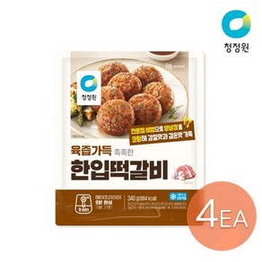 청정원 한입떡갈비 340g X 4개