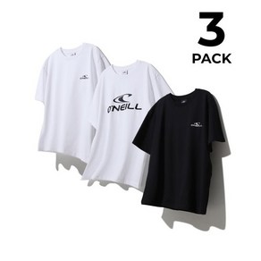 오닐 (ONEILL) NC 동아쇼핑점 변형없는 공용 웨일 3PACK 반팔티셔츠 3종 세트 OUTRM4164-001