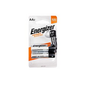 에너자이저 [건전지]에너자이저 ENERGIZER LR06 AA사이즈 알카라인 포장 2개입 1.5V