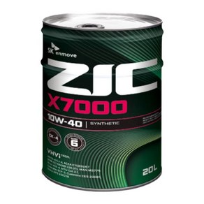 ZIC X7000 10W40 20L CK4 디젤 엔진오일