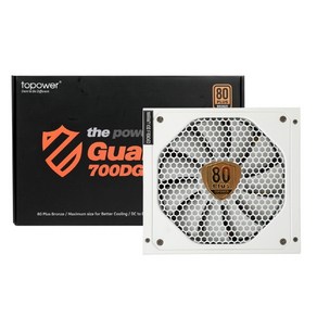 topowe Guadian TOP-700DG 80PLUS브론즈 PCIE5.1 화이트, 탑파워