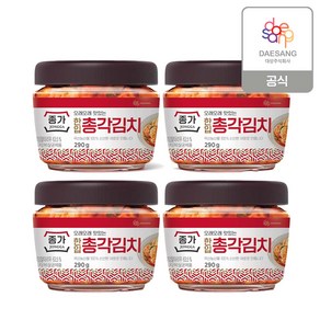 (m)[종가] 한입 총각김치290g(PET)*4ea, 4개, 290g