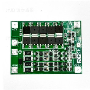 18650 리튬 이온 배터리 보호 보드 Lipo 셀 모듈 PCB BMS 드릴 모터용 밸런스 포함 4S 40A 14 8V 16, 4s 40a balanced, 1개