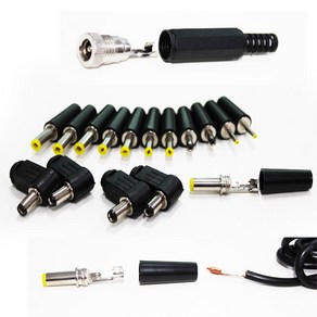 velton 아답터젠더 DC변환잭 DC땜용젠더, SDP0007 기역자 5.5mm/2.1mm, 1개