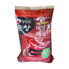 청정원 태양초 현미 매운고추장(비닐) 500g 식자재마트 펜션음식 도매가, 1개