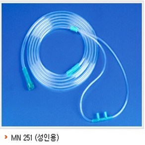 모우 코산소주입관 NASAL CATHETER PVC 멸균포장/일회용제품, MN252 소아용 백색, 1개